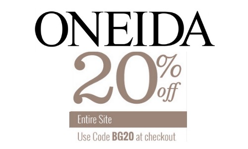 oneida coupon code 20 off
