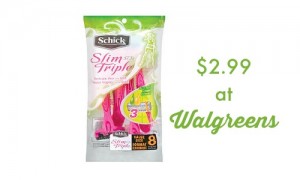 schick razor deal walgreens