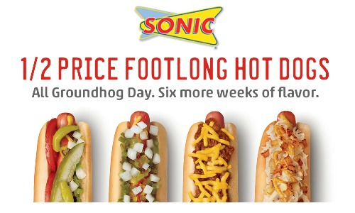 sonic hotdogs half price