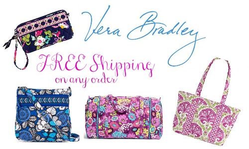 vera bradley free shipping