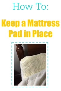 Here's an easy way to keep your mattress pad from slipping.