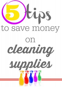 Save money on cleaning supplies for your spring cleaning with these 5 tips to save money on cleaning supplies.