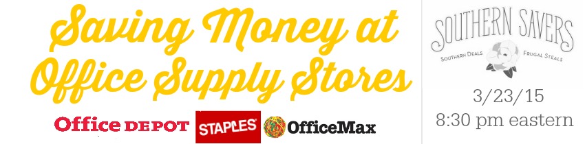 Saving money on office supply stores