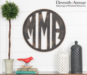 Unfinished Wood Monogramjpg