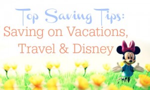Ways to save on vacation, travel & Disney.  Here are some great tips to save money on vacation.