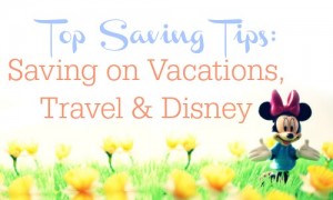 Ways to save on vacation, travel & Disney.  Here are some great tips to save money on vacation.