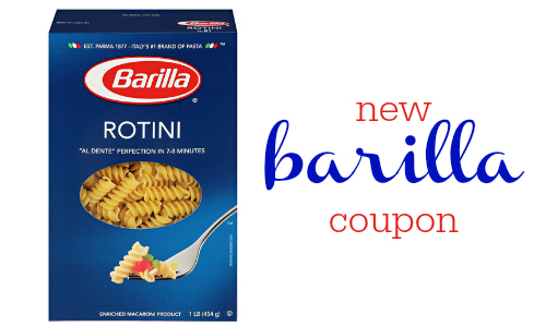 new barilla pasta coupon