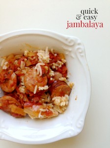 Here's a recipe for quick and easy jambalaya! You likely already have many of the ingredients in your pantry and it takes about 30 minutes to make.
