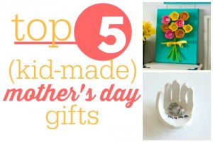Here are some great kid-made Mother's Day gifts that are super easy and just require some parental supervisio.