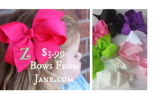 monogrammed bows