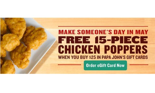 free chicken poppers
