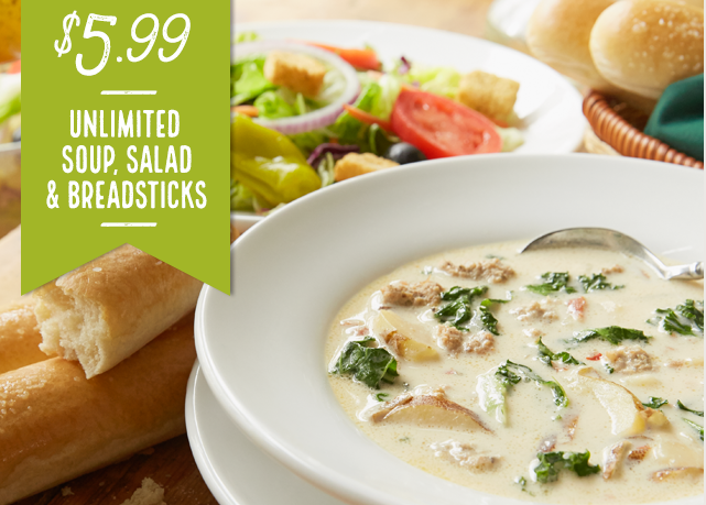 Olive Garden Coupon 5 99 Unlimited Lunch Combo Southern Savers