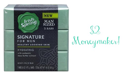 Irish Spring Signature for Men Hydrating Body/Face Soap 6 oz/Bar 1 Pack 3  Bars