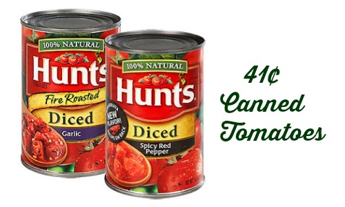 Hunt S Coupon 41 Canned Tomatoes Southern Savers
