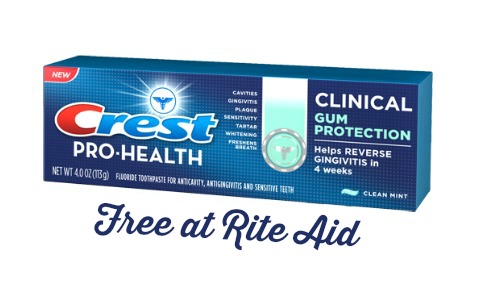 free crest pro health toothpaste