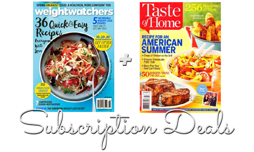 taste of home and weight watchers magazine deals