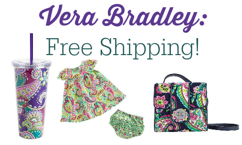 vera bradley sale free shipping