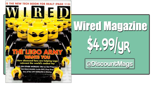 wired magazine subscription 499 a year