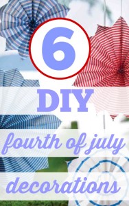 Here are 6 cute, cheap and easy ways to decorate your home with DIY Fourth of July decorations.
