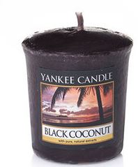 black coconut candle