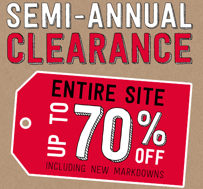 clearance sale
