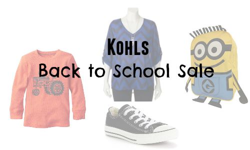 kohls back to school sale