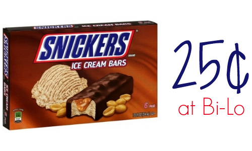 Snickers Ice Cream Bars, 25¢ At Bi-Lo :: Southern Savers