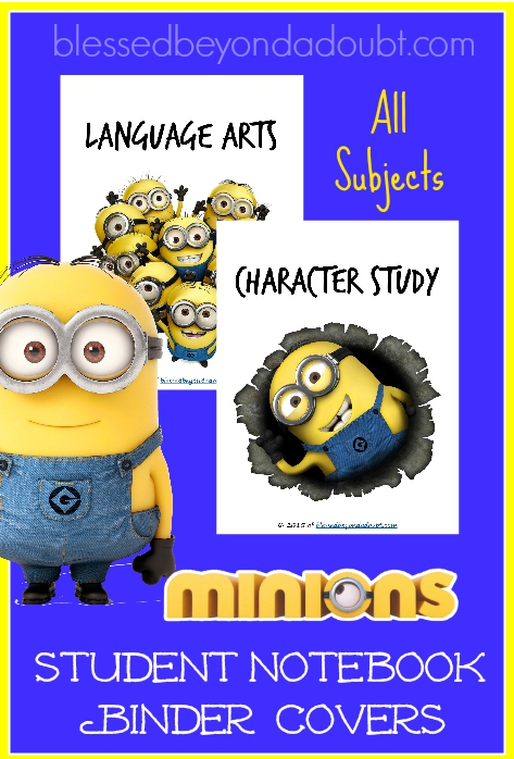 minions binder covers