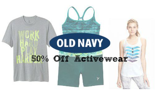 Old Navy: 50% Off Active Wear (post 4/6)
