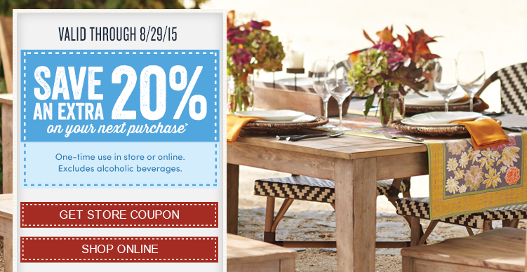 Cost Plus World Market | 20% Off Entire Purchase :: Southern Savers