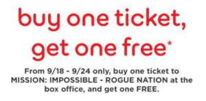 movie ticket coupon