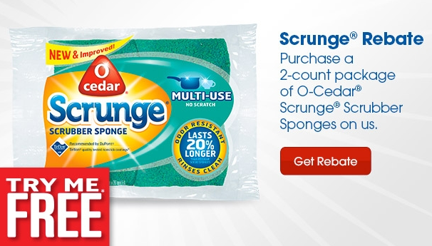 O Cedar Scrunge Scrubber Sponges Rebate Southern Savers