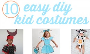 10 easy DIY kid costumes using things you find around the house.