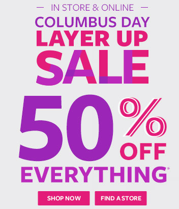 columbus day sale