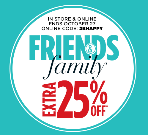 friends and family sale