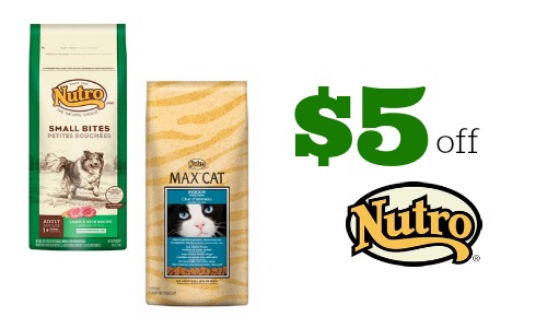 $5 off Nutro Coupon: Dog or Cat Food 