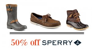 50 off sperry boots