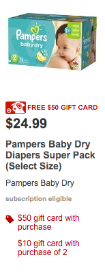 pampers diapers target deal