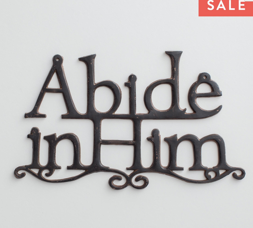 abide in him
