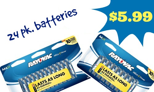24-pack Rayovac Batteries