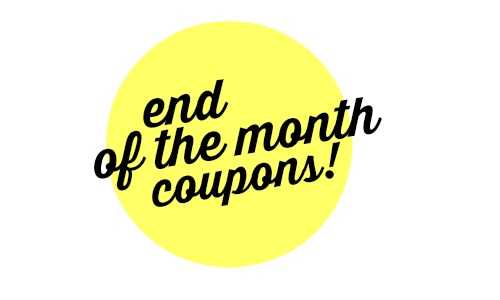 end of the month coupons expiring