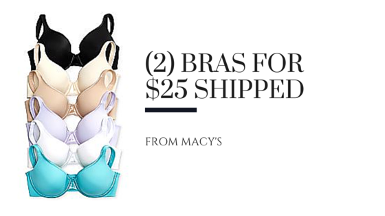 (2) bras for $25 shipped.