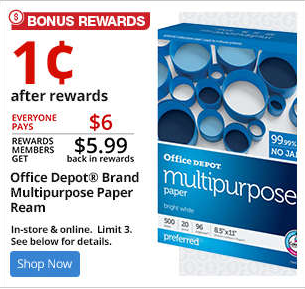 office depot multipurpose paper penny paper