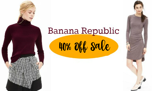 Banana Republic |  Extra 40% Off Sale