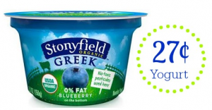 stonyfield yogurt