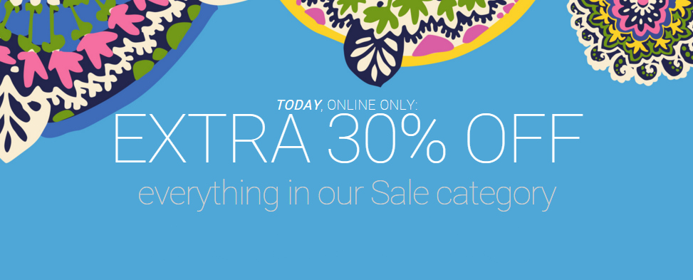 Vera Bradley Extra 30% Off Sale