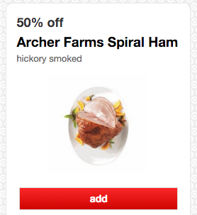 target cartwheel 50% off ham
