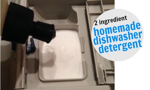 2 ingredient homemade dishwasher detergent