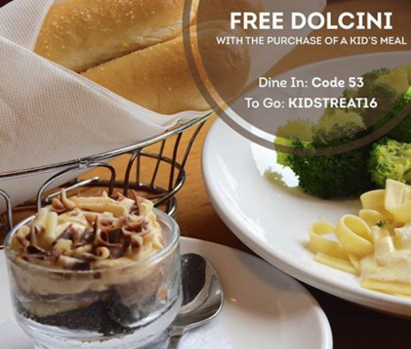 Olive Garden Free Dolcini Dessert Southern Savers
