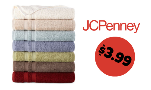 JCPenney: Bath Towels, $3.99